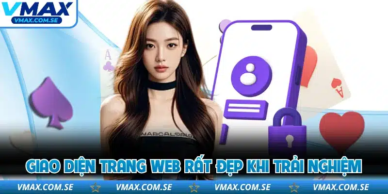 Giao diện trang web rất đẹp khi trải nghiệm